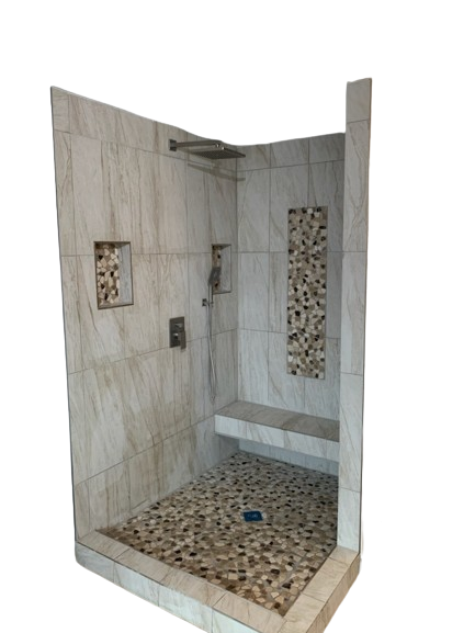 remodeled shower